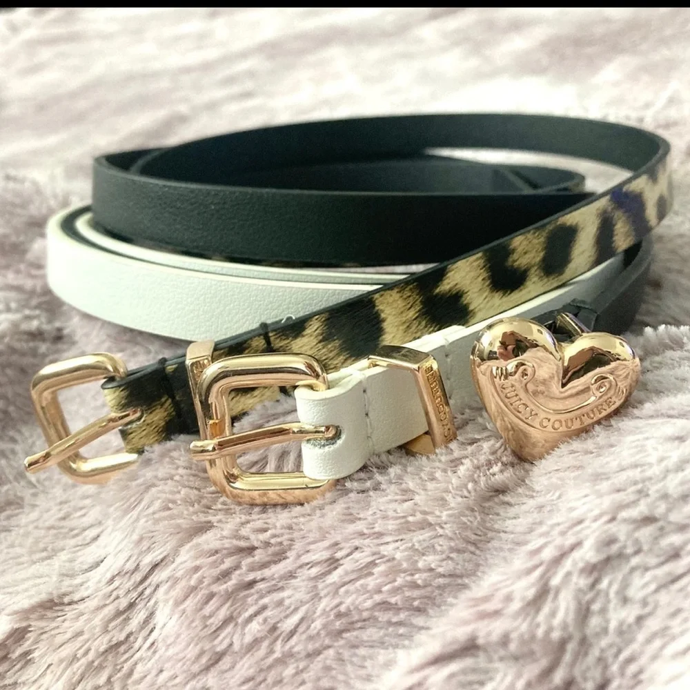 Juicy Couture Set of 3 Slim Belts